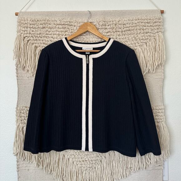 St. John Sport Zipper Knit Cardigan - Picture 1 of 8